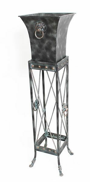 輸入家具 プランター 鉢カバー アイアン ブリキ フラワーポット ガーデニング クラシック シャビーシック フレンチ FM-500のサムネイル