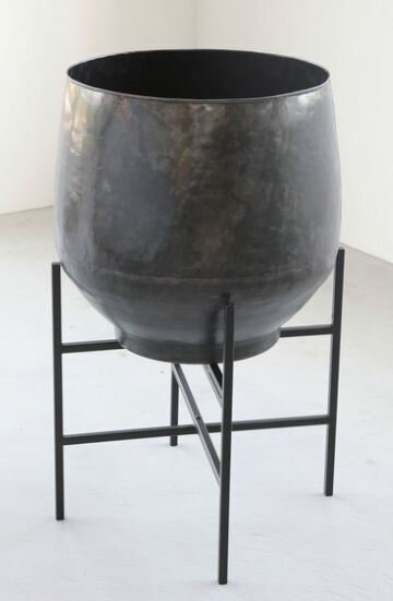 輸入雑貨 バイロン ラージポットカバースタンド フラワーポット プランター コベントガーデン CoventGarden ナチュラル アンティーク QZ-28