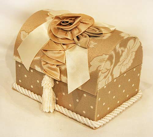 輸入雑貨 小物入れ ジュエリーボックス ジェニファーテイラー Jennifertaylor ボックス リボン Heirloom アールーム ベージュ 32114BX