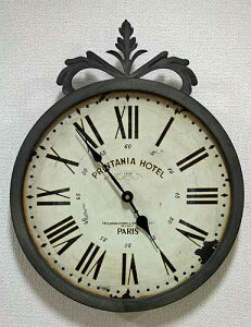 輸入雑貨 グレーシュ ウォールクロック Covent Garden コベントガーデン BX-93 時計 アイアン パリ カフェ シャビーシック アンティーク風 ビンテージ風 掛け時計