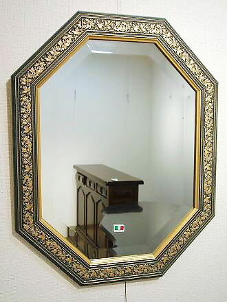 イタリア製 輸入雑貨 ミラー 八角形 ブルー ゴールド 38X48 Bertozzi ベルトッツィ リビングスタジオ 直輸入 アンティーク 808409 イタリア製 輸入雑貨 ミラー 八角形 ブルー ゴールド 38X48 Bertozzi ベルトッツィ リビングスタジオ 直輸入 アンティーク 808409