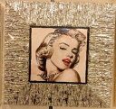 イタリア製 輸入雑貨 アートフレーム 額絵 マリリン モンロー Marilyn Monroe リビングスタジオ 直輸入 お熱いのがお好き シルバー額 1414-...
