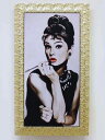 イタリア製 輸入雑貨 額絵 アートフレーム オードリーヘップバーン Audrey Hepburn リビングスタジオ 直輸入 ゴールド額 5000-130G 送料無料