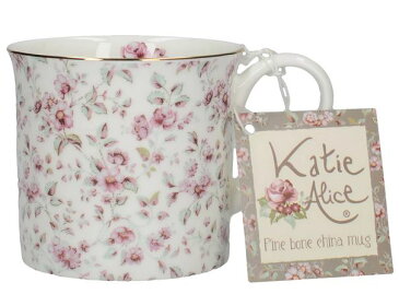 輸入雑貨 マグカップ ホワイトフローラル Katie Alice ケイティ アリス クリエイティブトップス ボーンチャイナ 英国 イギリス MGB3745 Creativetops