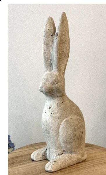 輸入雑貨 ウサギ 置物 オブジェ リビングスタジオ 直輸入 ガーデニング オーナメント セメント アンティーク シャビー 85342RB 送料無料のサムネイル