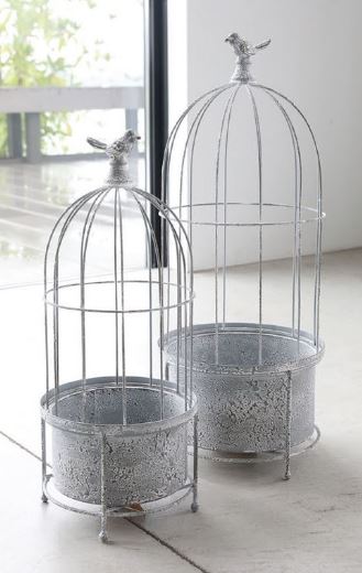 輸入雑貨 アルジャンテ プランツケージ 2点セット コベントガーデン CoventGarden シャビーシック ブリ..