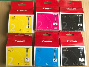 送料無料★純正未使用未開封品6本セット●CANONインクタンク PGI-2C PGI-2M PGI-2Y PGI-2PBK★PIXUS Pro9500 iX7000 MX7600対応【中古】