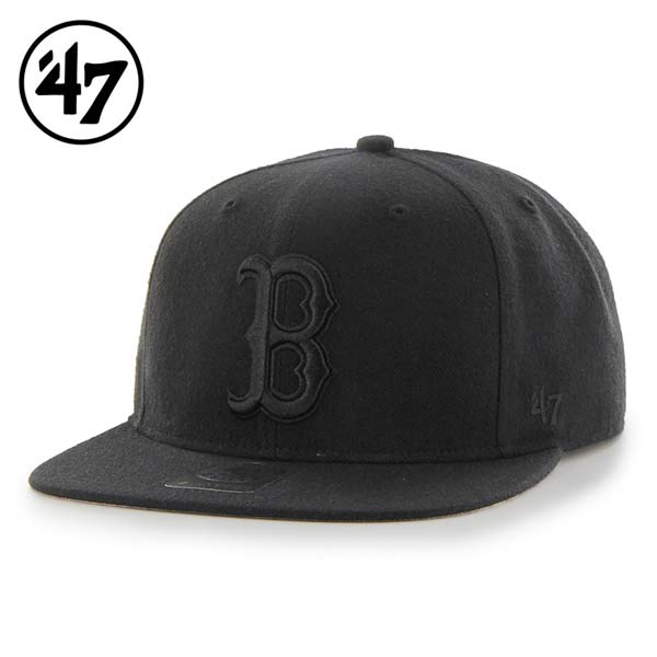 ’47 フォーティセブン FORTYSEVEN キャップ 帽子 シュアショット 47キャプテン CAPTAIN Red Sox レッドソックス カラー：BLACK MLB アメカジ ファッション メンズ レディース ぼうし ハット 送料無料