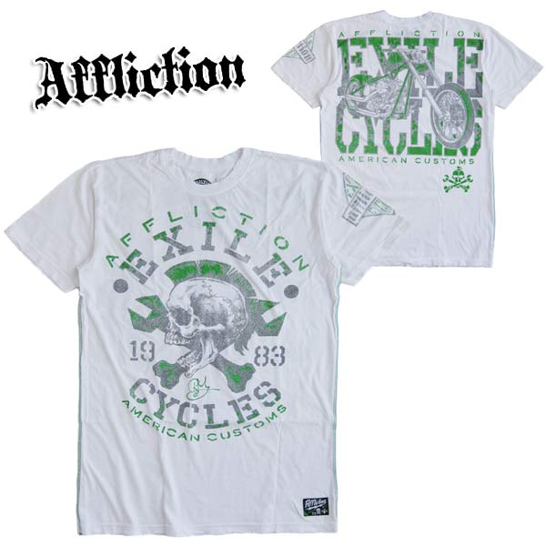 Affliction/アフリクション メンズ半袖Tシャツ「EXILE MOHAWK」ダメージ加工