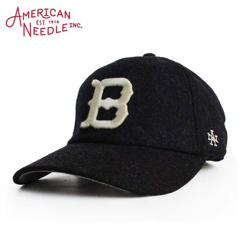 アメリカンニードル American Needle キャップ 帽子 ベースボールキャップ 「BROOKLYN ROYAL GIANTS NL Archive Legend」SMU670A-BRG カラー：BLACK ニグロリーグ アメカジ ファッション メンズ レディース ぼうし ハット