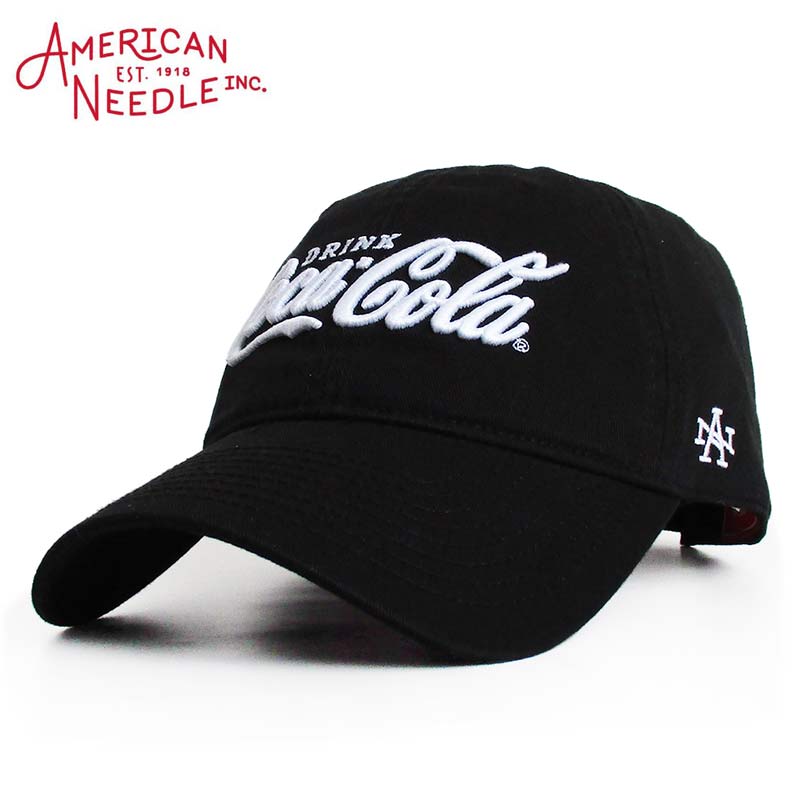 アメリカンニードル American Needle キャップ 帽子 ベースボールキャップ ローキャップ 「Coca-Cola Ballpark」カラー：BLACK コカ・コーラ アメカジ ファッション メンズ レディース ぼうし ハット