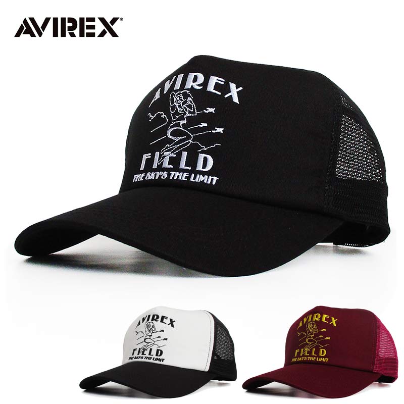 AVIREX アヴィレックス メッシュキャップ 帽子 日本正規ライセンス商品 メンズ レディース ぼうし ミリタリー ファッション アビレックス