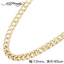 (幅:12mm、長さ:45cm) 喜平ネックレス 喜平チェーン Ed Hardy エドハーディーキヘイネックレス キヘイチェーン ゴールド 太め 極太 6面 喜...