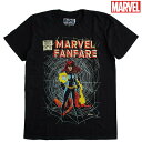 マーベルファンファーレ Marvel Fanfare メンズ半袖Tシャツ MARVEL マーベル アメコミ ブラック ウィドウ レディース 正規ライセンス品