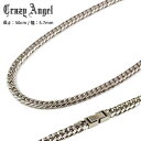 （長さ:50cm 幅:5.7mm）クレイジーエンジェル (Crazy Angel) 6面W喜平 ネックレス ステンレス キヘイ メンズアクセサリー CA-961 送料無料