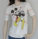 Disney Couture/ディズニークチュール レディース半袖Tシャツ “Minnie Loves Mickey”