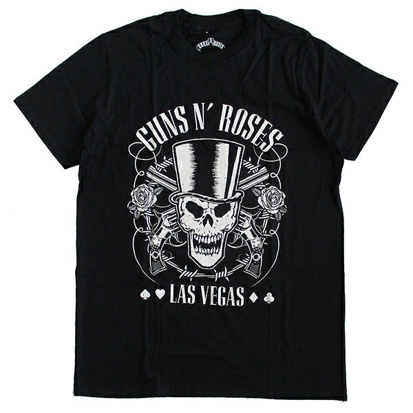 ガンズ・アンド・ローゼズ Guns N' Roses メンズ半袖Tシャツ ロックTシャツ バンドTシャツ アクセル・ローズ スラッシュ Slash ダフ・マッケイガン 正規ライセンス品 送料無料