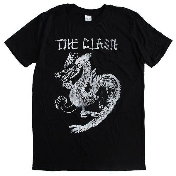 THE CLASH ザ クラッシュ メンズ半袖Tシャツ 「THE CLASH DRAGON」 ロックTシャツ バンドTシャツ パンク 正規ライセンス品 送料無料