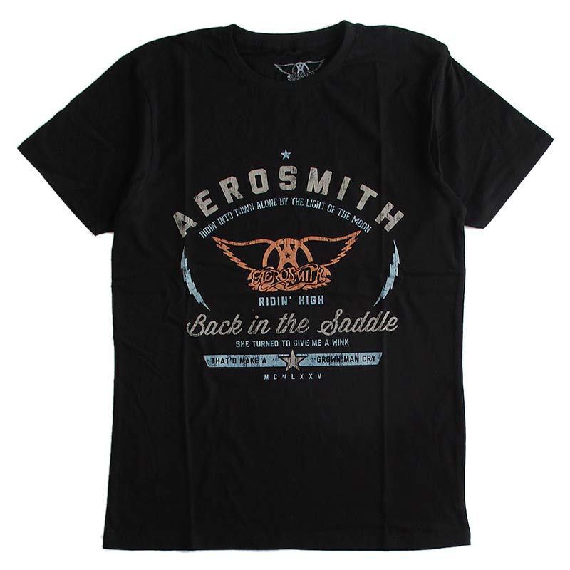 楽天LL-Factoryエアロスミス Aerosmith メンズ半袖Tシャツ ロックTシャツ バンドTシャツ 正規ライセンス品 送料無料