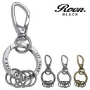 Roen BLACK/ロエンブラック カラビナキーリング メンズ レディース アクセサリー バッグチャーム キーホルダー ギフト ろえん