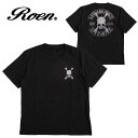 Roen ロエン メンズ 半袖Tシャツ カラー：BLACK レディース ロゴ ファッション カットソー プリント スカル 丸首 ストリート カジュアル ギフト プレゼント