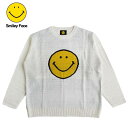 スマイリー フェイス Smiley face メンズ ジャガード クルーセーター カラー：OFF WHITE キャラクター レディース ニコちゃんマーク ニコニコマーク スマイルマーク