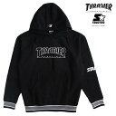 STARTER BLACK LABEL（スターターブラックレーベル）×THRASHER（スラッシャー）コラボ メンズ 裏起毛プルオーバーパーカー スウェット 送料無料