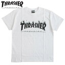 THRASHER/XbV[ Y TVc uFLAME LOGOv J[FWHITE {KCZXi