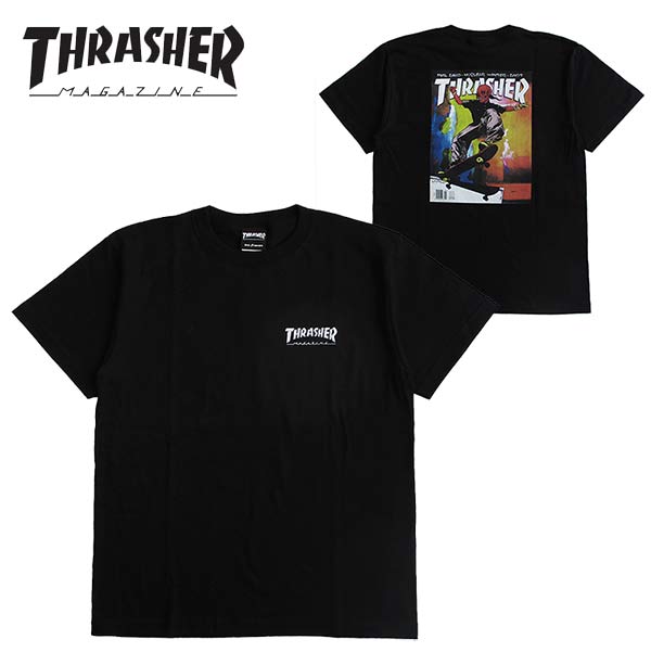THRASHER/スラッシャー メンズ 半袖Tシャツ 「JAN 98 S/S Te」 カラー：BLACK 日本正規ライセンス商品 レディース ストリート SALE