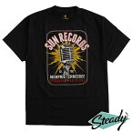 Steady Clothing/ステディークロージング　メンズ半袖Tシャツ SUN RECORDS/サンレコード/バンドTシャツ/SUN STUDIO//Rockabilly/オールディーズ/カントリー/エルヴィス・プレスリー/Elvis/ジョニー・キャッシュ/ファッション/モッズ