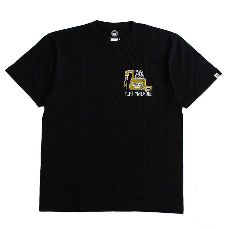 toy machine トイマシーン メンズ 半袖Tシャツ カラー：BLACK 日本正規ライセンス商品 送料無料