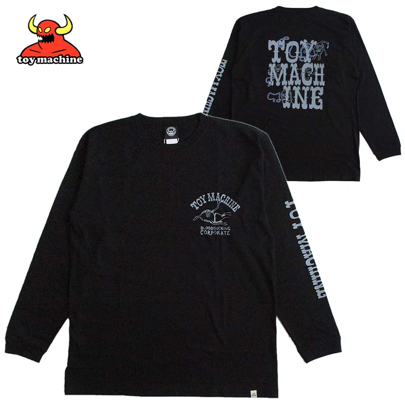 Rakuten - toy machine トイマシーン メンズ 長袖Tシャツ ロンT カラー：BLACK 日本正規ライセンス商品 送料無料