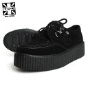 TUK/ティーユーケー ラバーソール 「Black Suede Viva Mondo Creepers」V7757 メンズ レディース スウェード 靴 スニーカー 厚底 パンク ロカビリー ファッション モッズ 送料無料