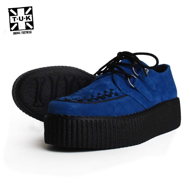 TUK/ティーユーケー ラバーソール 「Blue Suede Viva Mondo Creeper」V9546 メンズ レディース スウェード 靴 スニーカー 厚底 パンク ロカビリー ファッション モッズ 送料無料