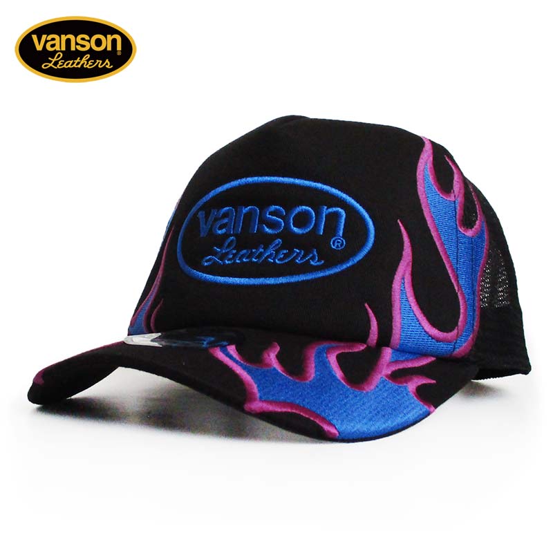 VANSON バンソン ツイルメッシュキャップ 帽子 刺繍 メンズ レディース アメカジ ファッション ぼうし ハット 刺繍 送料無料