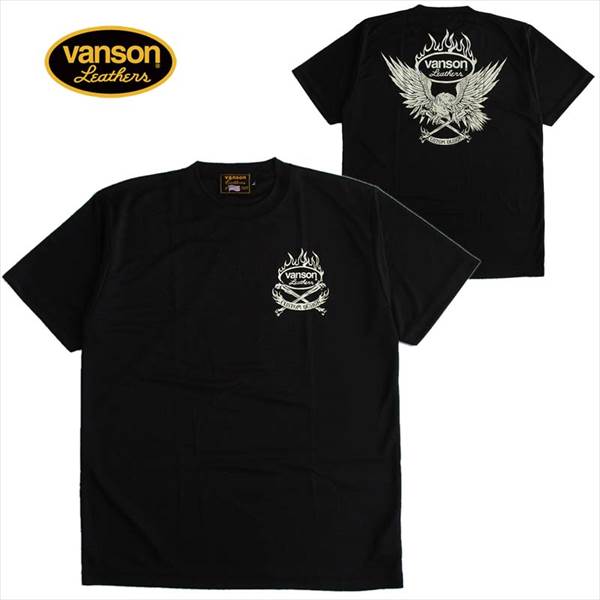 楽天LL-FactoryVANSON/バンソン メンズ ドライ半袖Tシャツ 吸汗速乾 UVカット アメカジ ファッション 送料無料