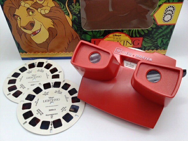 Rakuten - 送料無料　ディズニー　ライオンキング　3D ビューマスター　ギフトセット　デッドストック　未使用 新品 　レトロ　レア　希少　TYCO社製 LION KING ViewMaster