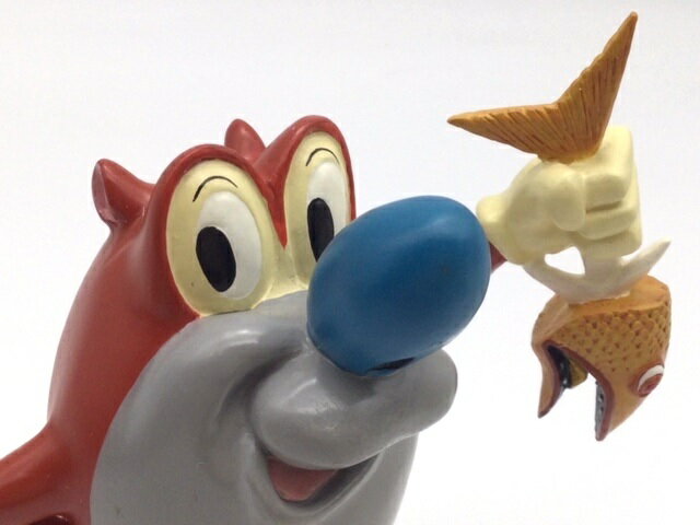 送料無料 スティンピー レジン製 フィギュア デッドストック レン＆スティンピー レンとスティンピー Ren & Stimpy キャラクター雑貨 おもちゃ インテリア コレクション レア 陶器