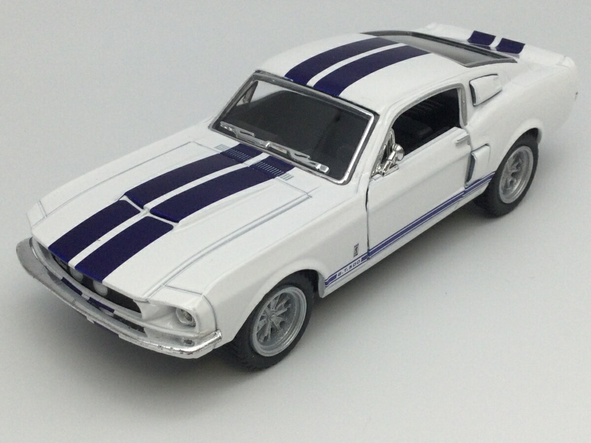 1/38 1967 フォード シェルビー GT500 白 ダイキャスト製ボディ プルバック ミニカー アメ車 Aカー クラシックカー レトロ