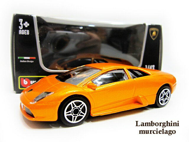 1/43 ランボルギーニ ムルシエラゴ オレンジ ミニカー Lamborghin murcielago ミッドシップ スーパーカー ダイキャスト ブラーゴ bburagos