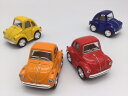 ミニミニワーゲン ビートル ノーマルカラー お得な4色コンプリートセット デフォルメタイプ タイプ1 ミニカー フォルクスワーゲン 1302 VOLKSWAGEN BEETLE