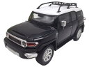 黒 1/24 トヨタ FJクルーザー ヘッドライト&テールライト点灯 エンジン音&クラクション ミニカー 新品 プルバック SUV 国産車 ギミックミニカー 光る鳴る