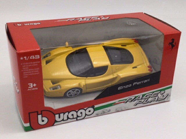 1/43 エンツォ フェラーリ ウィンドウボックス入り レース＆プレイシリーズ ミニカー ブラーゴ