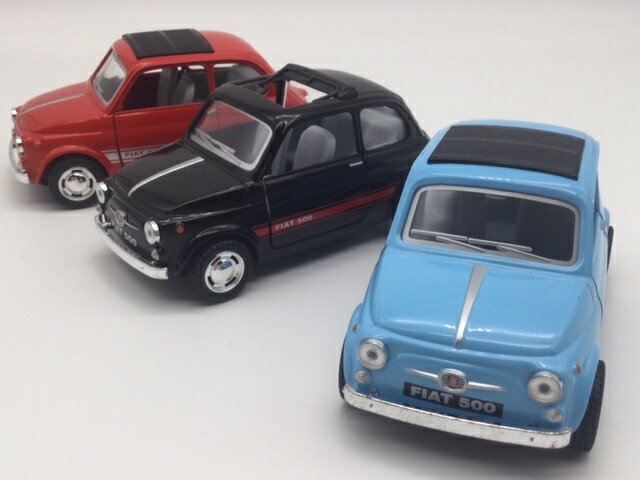 1/24 フィアット 500 ミニカー FIAT ルパン愛用車 プルバック 車 クラシックカー 外車 輸入