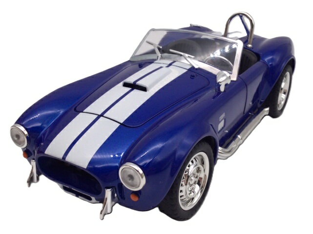 ミニカー 青 1/22 ACコブラ427 シェルビー フォード ヘッドライト＆テールライト点灯 エンジン音＆クラクション スポーツカー 新品 レトロ クラシック アメ車 旧車 光る鳴る