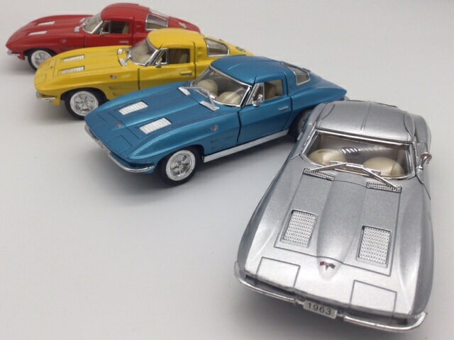 1/36 1963 シボレー コルベット スティングレイ ミニカー Chevrolet スティングレー アメ車 クラシックカー