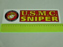 送料無料 SNIPER アメリカ軍海兵隊 スナイパー ミリタリー ビニールステッカー バンパーステッカー デッドストック 特殊部隊 狙撃手