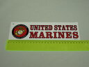 送料無料 US Marine アメリカ軍海兵隊 ミリタリー ビニールステッカー USマリーン バンパーステッカー デッドストック 軍隊