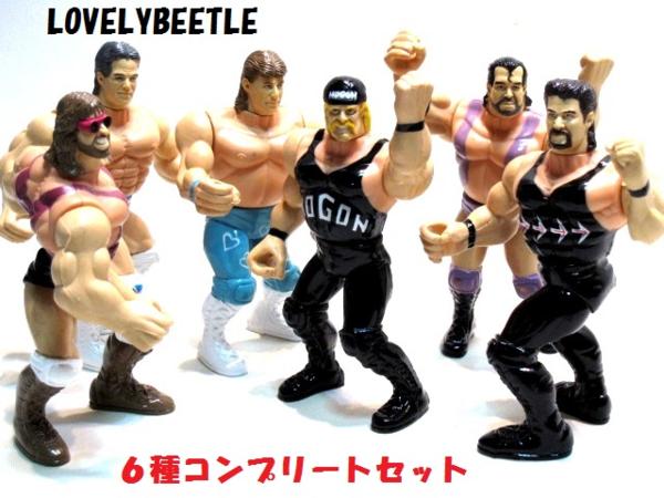 送料無料　アメリカン プロレス アクションフィギュア 6種コンプリートセット ルーズ 未使用 新品 WWF AWA NWA WCW WWE