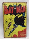 送料無料 バットマン コミック第1巻 金属製 メタルサインプレート BATMAN DCコミック アメコミ 看板 ブリキ アンティーク ガレージ インテリア 広告...